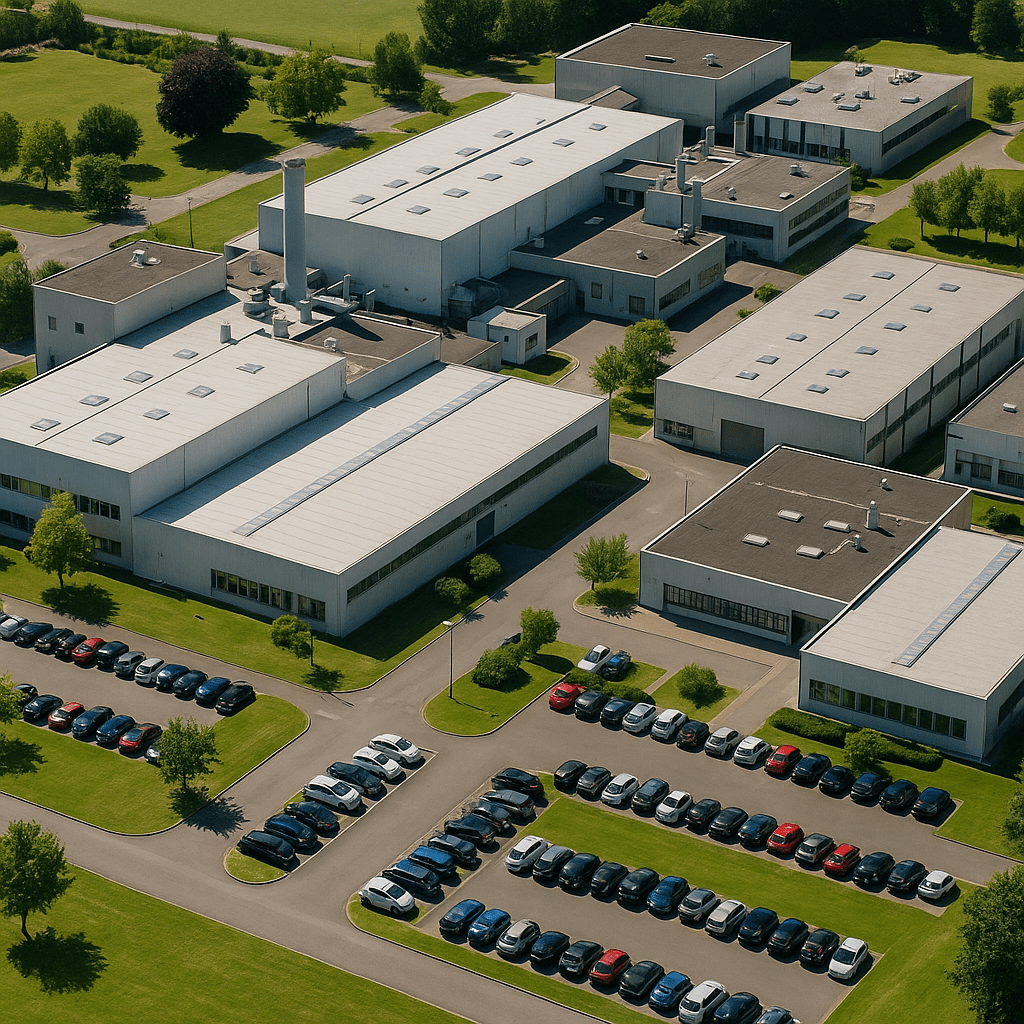 Structure d'une usine nécessitant l'utilisation de l'intranet